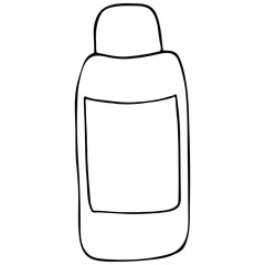 Cosmetic cream. Vector drawing in Doodle style.