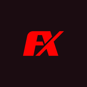 FX logo. FX design. Blue and red FX letter. FX letter logo design. Initial  letter FX linked circle uppercase monogram logo. 11563951 Vector Art at  Vecteezy