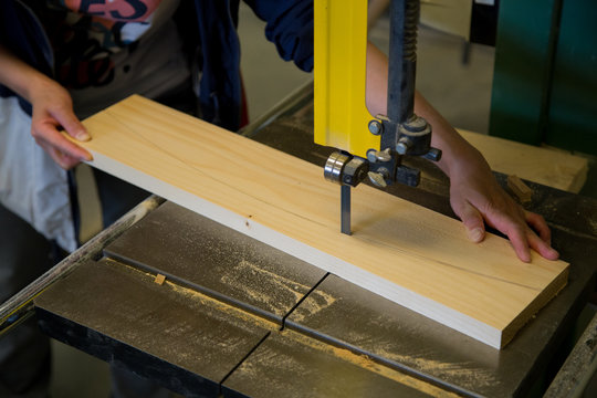 Vintage woodworking tools in the workshop