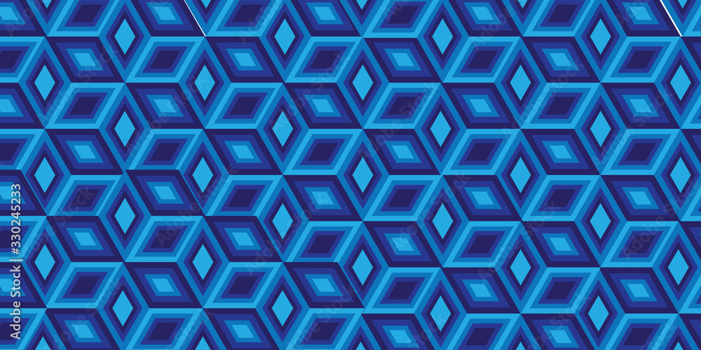 Poster Pattern of colored cubes. Multicolored cubic background. Abstract Cube pattern background and decoration.