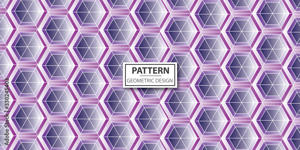 Poster modern geometric 3d background. geometry line hexagonal pattern for surface design fabric wrapping p