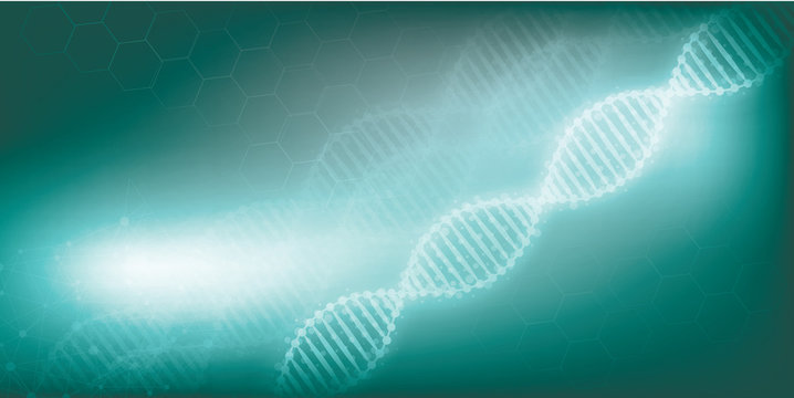DNA vector background can be used for science or medical concepts.