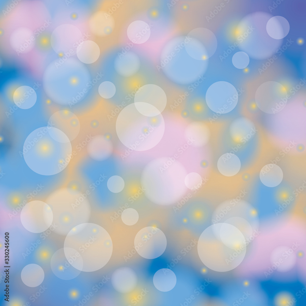 Poster bokeh and blur vector abstract background