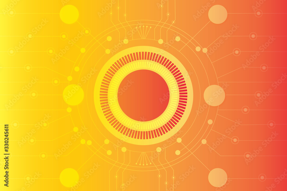 Poster abstract geometric background with circuit board modern futuristic. dot and line connection high tec