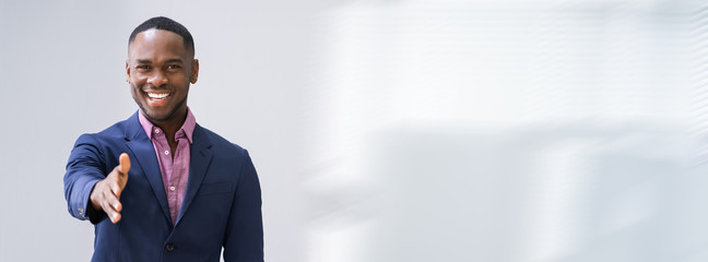 Businessman Offering Handshake