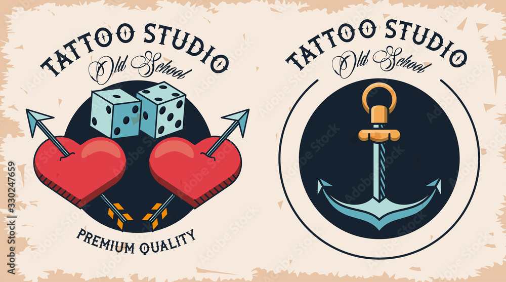 Canvas Prints pair of tattoos studio image artistics