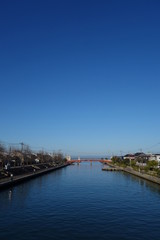 Fototapeta na wymiar River in Toyama Prefecture