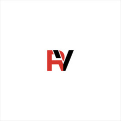 Letter RV logo Icon template design in Vector illustration 