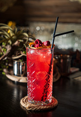 tasty cocktail in the bar