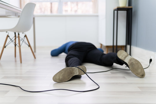 Man Lying On Floor
