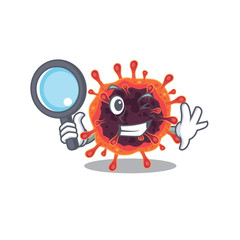 Corona virus zone in Smart Detective picture character design