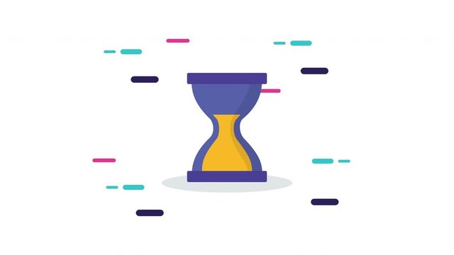 hourglass time counter animation icon