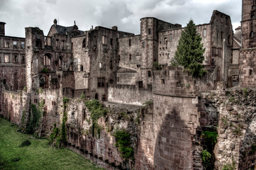 Die Fassade des Heidelberger Schlosses