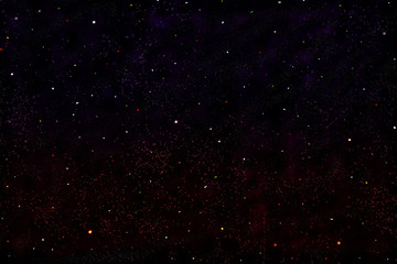 Abstract galaxy with colourful bright stars texture background. 