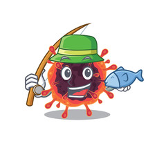 Obraz premium A Picture of funny Fishing corona virus zone design