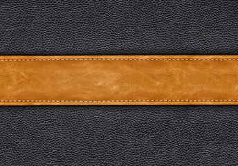stitched brown leather background