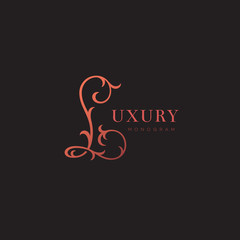 Luxury monogram L