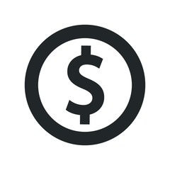 Dollar coin icon