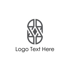 simple tribal sound recorder design logo template