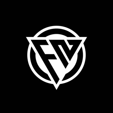 FN logo with negative space triangle shape and circle rounded
