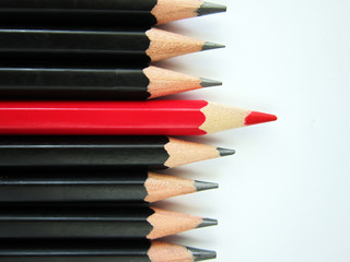 color pencils isolated on white background