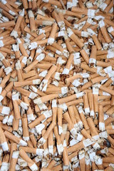 Ziraretten Kippen Zigarettenkippen Haufen