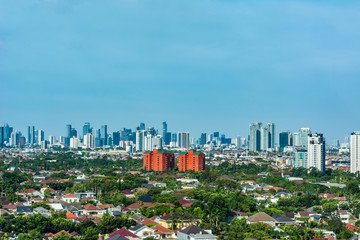 Lebak Bulus, Cilandak, South Jakarta cityscape at an afternoon. 