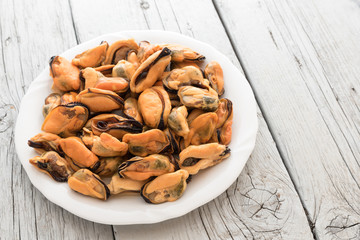 Tasty mussels without hood