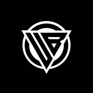 UB logo with negative space triangle shape and circle rounded