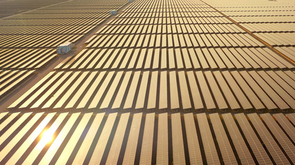 Solar reflection at sunset