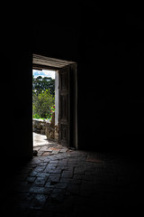 Old door chiaroscuro