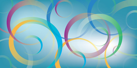 abstract circle background with colorful