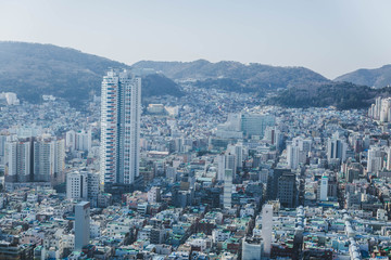 Obraz premium aerial view of hong kong city
