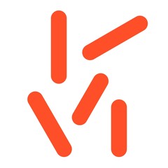 Tuberculosis virus vector illustration, flat style icon