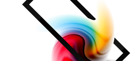 Abstract background, fluid mixing gradient liquid style colors composition. Vector Illustration For Wallpaper, Banner, Background, Card, Book Illustration, landing page