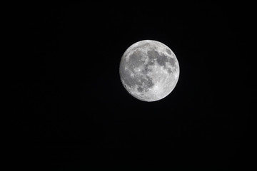 Almost Full Moon, Dramatic Moon, Moon Phase © The Adaptive