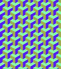 Toxic style pattern cube background