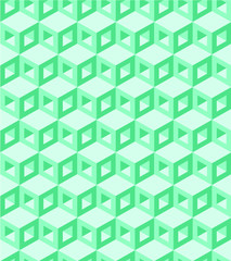Green pattern cube background
