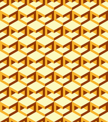 Gold pattern cube background
