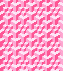 Pink pattern cube background