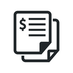 Financial invoice icon