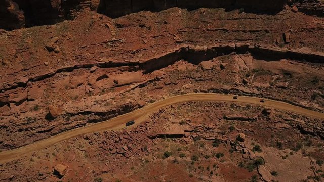 Cinematic shots of scenic natural desert formation areas in and around Moab.