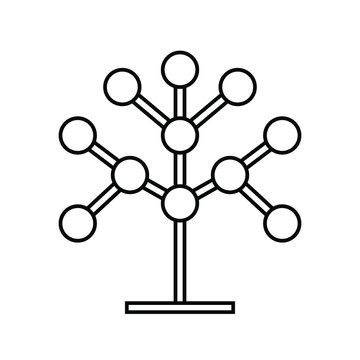 Phylogenetic, Tree Vector Icon. Element Of Bio Engineering Illustration.  Thin Line Sign For Website Design And Development, App Development. Premium Symbol.