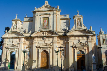 Fototapeta na wymiar Collegiate Church in Rabat Malta