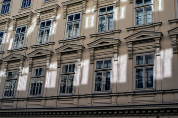 Fototapeta na wymiar facade of the building, in wien, viena, österrike, Austria