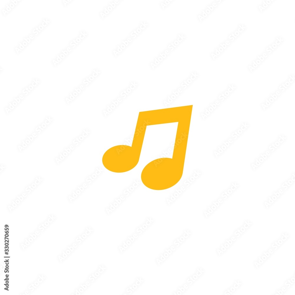 Poster music note logo