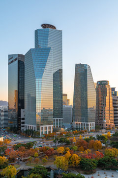 Autumn IFC Tower In Seoul