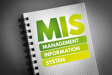 MIS - Management Information System acronym, business concept background © dizain