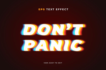 Psychedelic glitch text effect