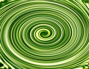 Abstract spiral background from green leaf pattern.